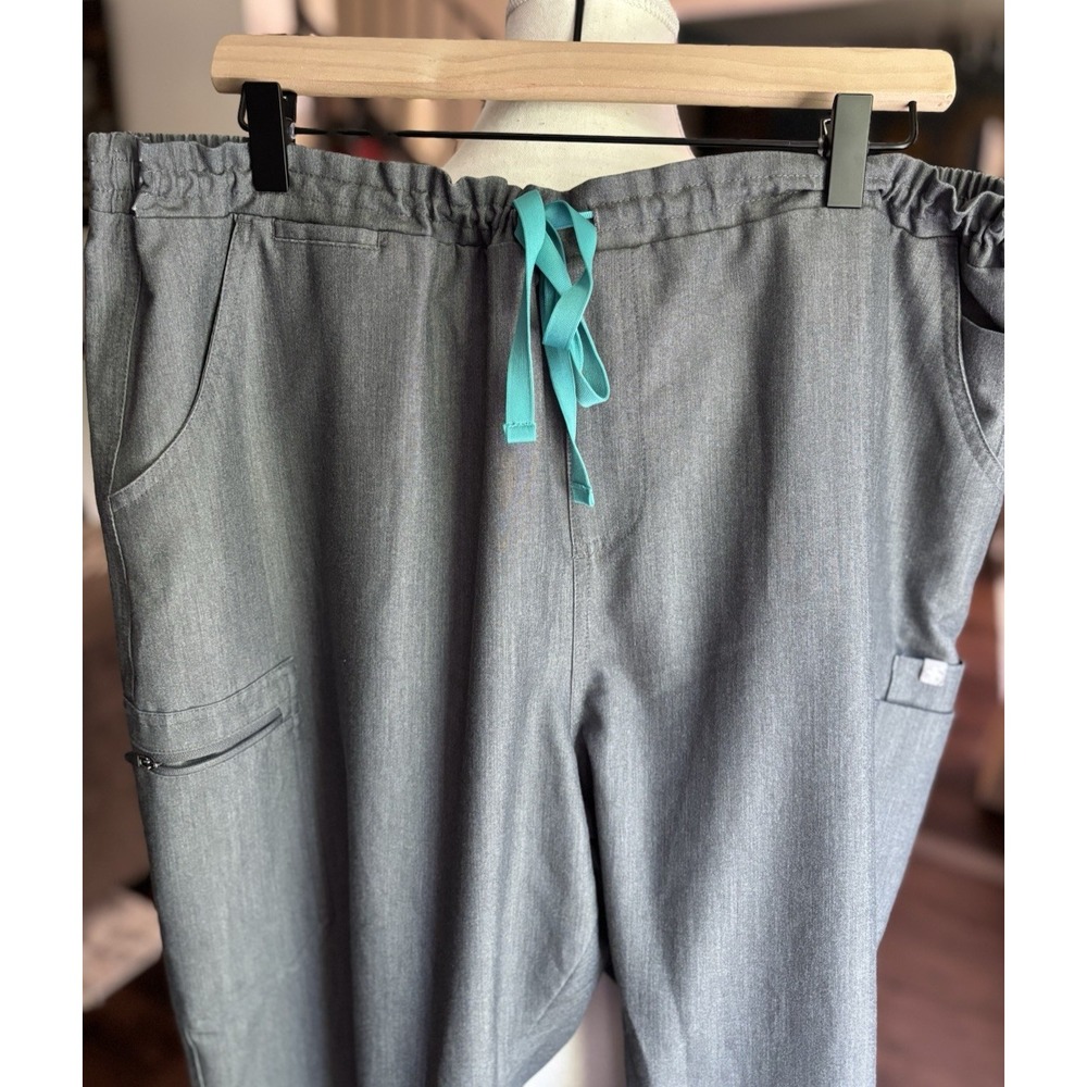 Womens Figs TW2000P Yola Skinny Scrub Pants Graphite Gray XXL Petitie